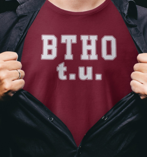 btho t u horns down t shirt - Image 3