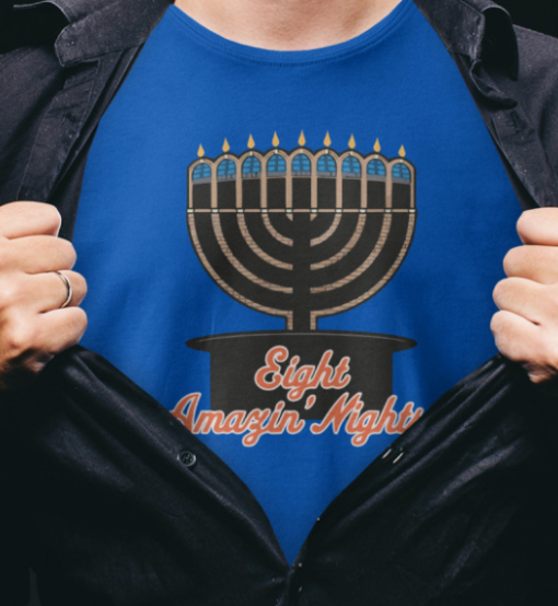 Citi Menorah Eight Amazin Nights Shirt Unisex T-Shirt - Image 2