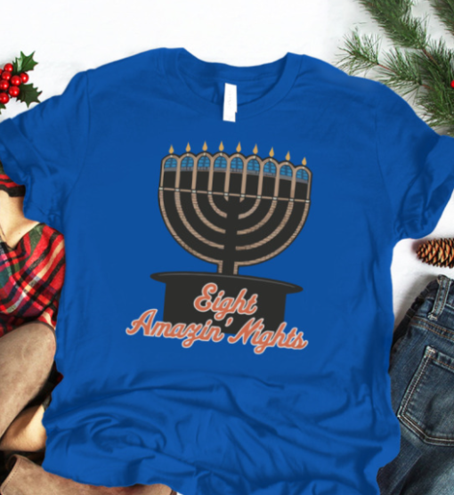 Citi Menorah Eight Amazin Nights Shirt Unisex T-Shirt - Image 4