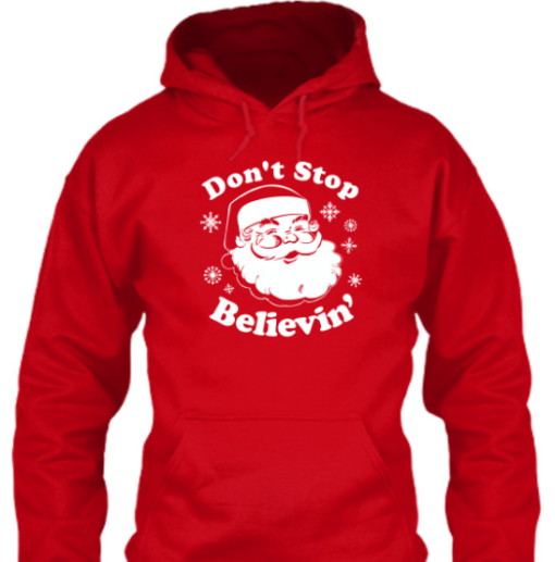 Don't Stop Believin christmas funny shirt Unisex T-Shirt - Image 6