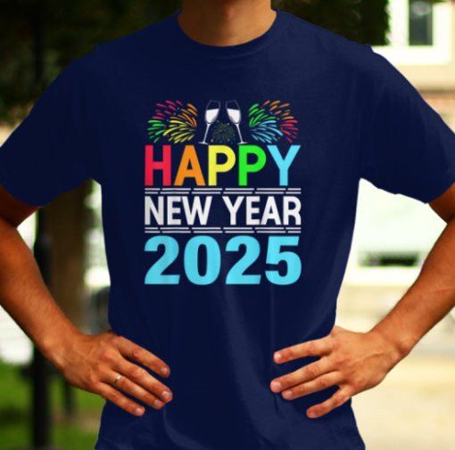 Happy New Year 2025 NYE Party Funny shirt Unisex T-Shirt - Image 4