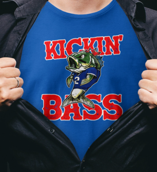 kickin bass funny shirt Unisex T-Shirt - Image 2