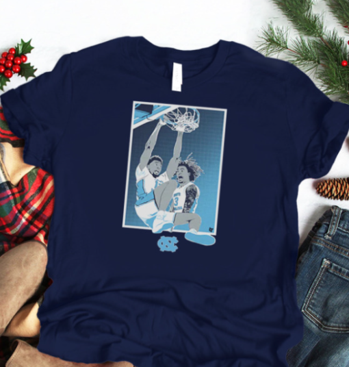 UNC Basketball Jalen Washington & Elliot Cadeau shirt Unisex T-Shirt - Image 3