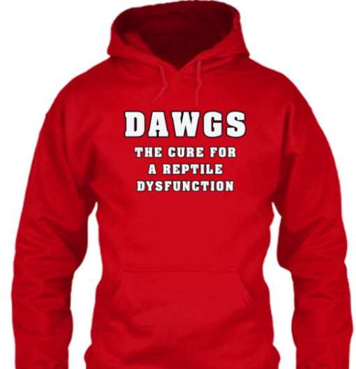 dawgs the cure for a reptile dysfunction shirt Unisex T-Shirt - Image 6