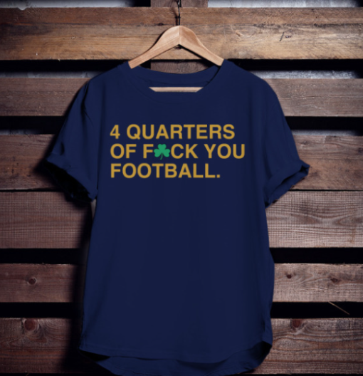 4 Quarters Of Fuck You Football shirt Unisex T-Shirt - Image 2