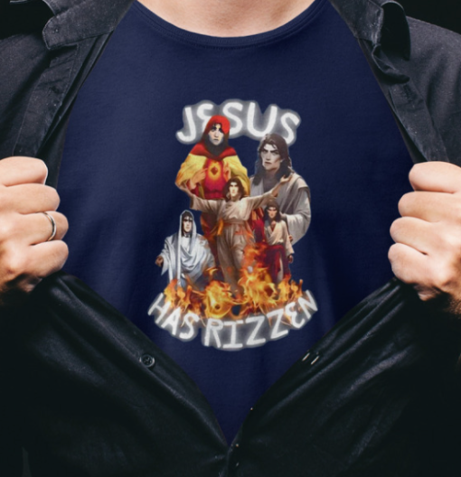 Jesus Has Rizzen Arcane Viktor Shirt Unisex T-Shirt - Image 2