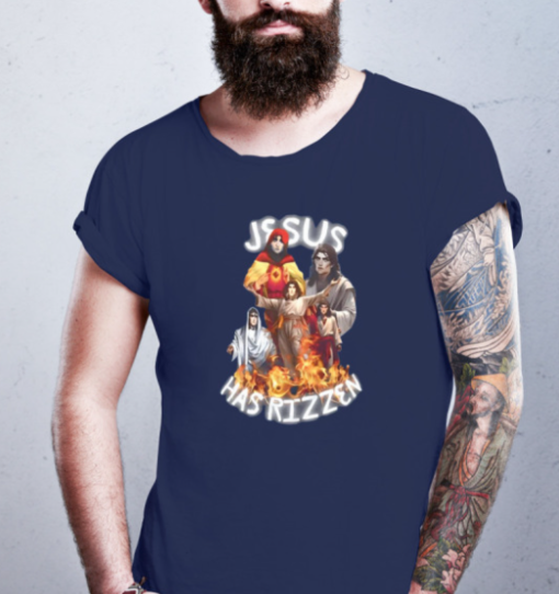 Jesus Has Rizzen Arcane Viktor Shirt Unisex T-Shirt - Image 4