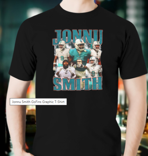 Jonnu Smith GoFins Graphic Shirt Unisex T-Shirt - Image 4