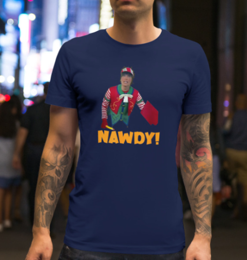 Tally The Elf Nawdy Innocent Christmas Holiday shirt Unisex T-Shirt - Image 6