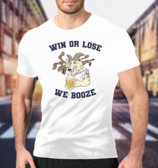 Win or Lose we booze Pocket Tee T-Shirt