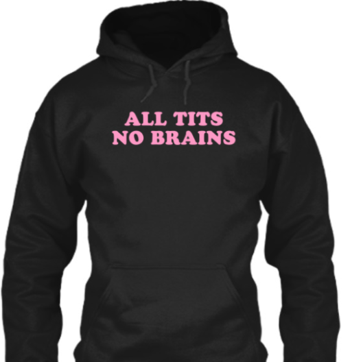 anikauwu ALL TITS NO BRAINS shirt Unisex T-Shirt - Image 5