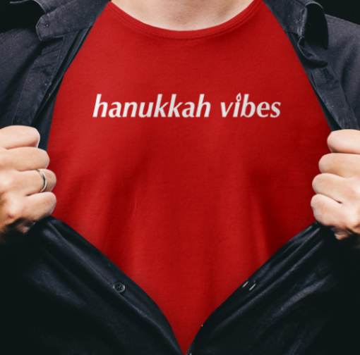 hanukkah vibes shirt Unisex T-Shirt - Image 3