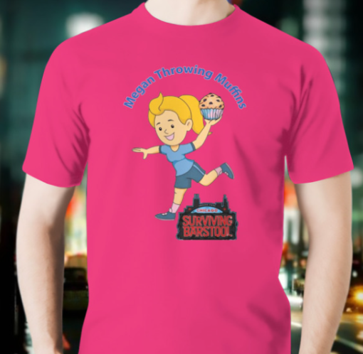 megan throwing muffins chicago shirt Unisex T-Shirt - Image 3