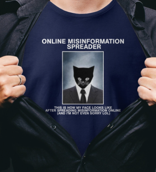 online misinformation spreader oversized shirt T-Shirt - Image 2