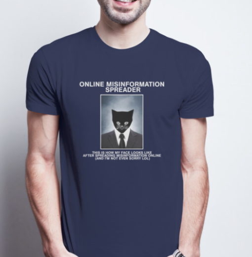 online misinformation spreader oversized shirt T-Shirt