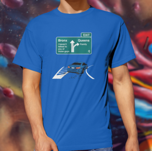 queens exit ramp shirt Unisex T-Shirt - Image 2