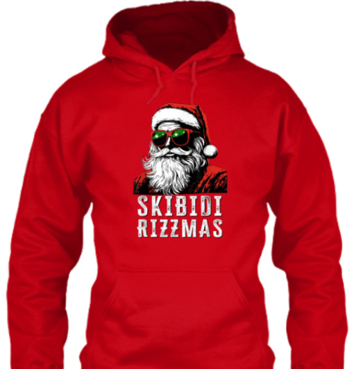 skibidi rizzmas Christmas funny shirt Unisex T-Shirt - Image 5