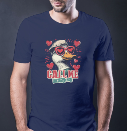 Call Me Valentine Mallard Duck Shirt Unisex T-Shirt