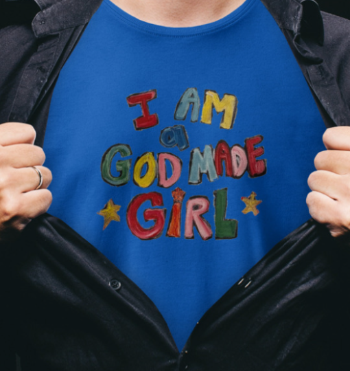 I Am A God Made Girl funny Shirt Unisex T-Shirt - Image 2