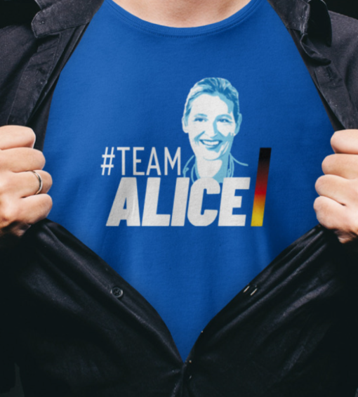 team alice blau shirt Unisex T-Shirt - Image 2