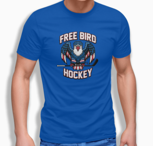 Free Bird Hockey Shirt Classic T-Shirt - Image 4