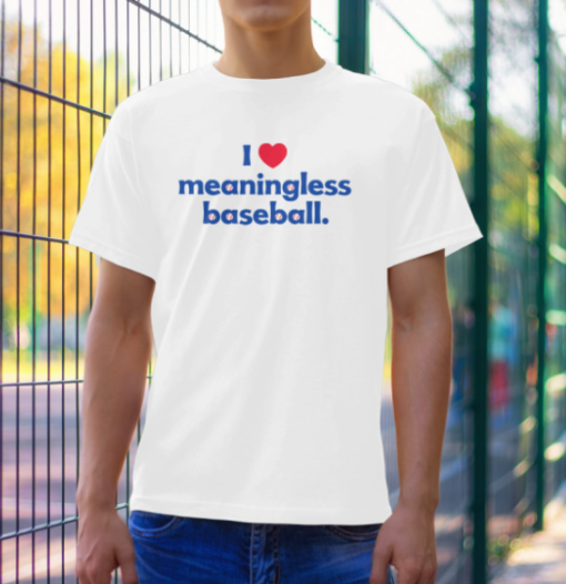 I Love Meaningless Baseball Shirt Classic T-Shirt - Image 3