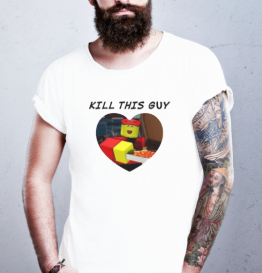 Kill This Guy Roblox Heart shirt Classic T-Shirt - Image 4