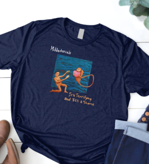 Milledenials It's Terrifying And It's A Shame Shirt Classic T-Shirt - Image 2