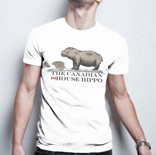 The Canadian House Hippo 90Zkidsclub Shirt Classic T-Shirt - Image 2