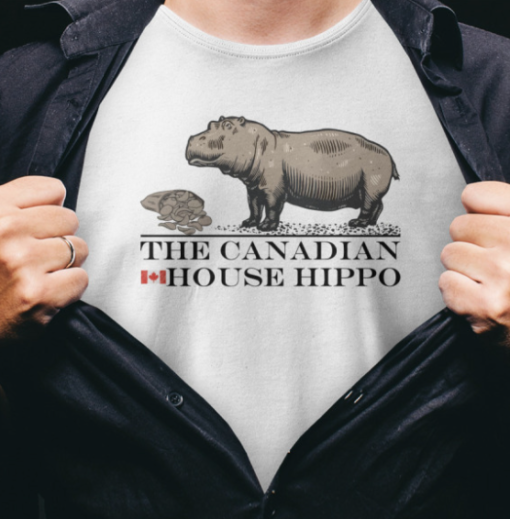 The Canadian House Hippo 90Zkidsclub Shirt Classic T-Shirt - Image 3