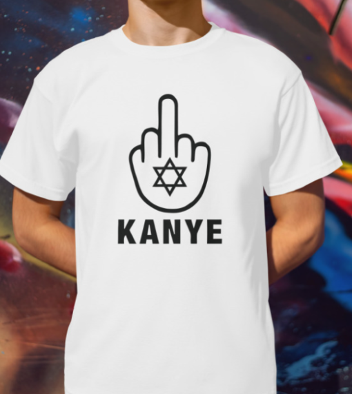 middle finger kanye funny shirt Classic T-Shirt - Image 2