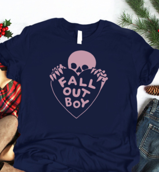 skeleton heart Fall Out Boy shirt Classic T-Shirt - Image 2