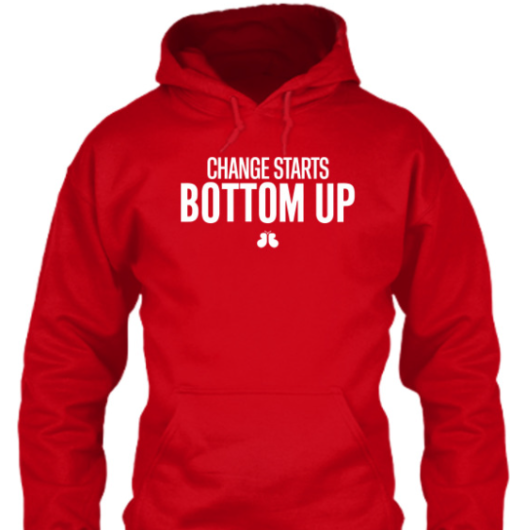 Change Starts Bottom Up Shirt Classic T-Shirt - Image 5