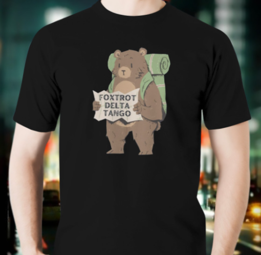 Foxtrot Delta Tango FDT Resist Bear shirt Classic T-Shirt - Image 2