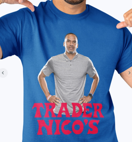 Nico Harrison Trader Nico’s Shirt Classic T-Shirt - Image 4