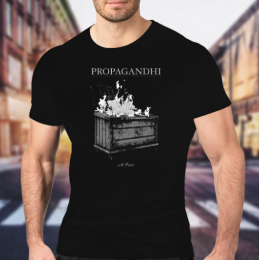 Propagandhi Dumpster Fire Shirt Classic T-Shirt - Image 3