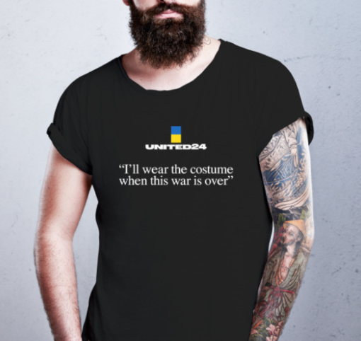 united24 ukraine I'll wear the costume when this war is over shirt Classic T-Shirt - Image 2